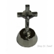 Stehkreuz Benediktus wei&szlig; 5 cm