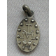 Wundert&auml;tige Medaille, Silber 925, oxidiert, 16 mm