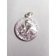 Hl. Franziskus/Hl. Antonius Medaille, Neusilber, weiß gebürstet, 19 mm